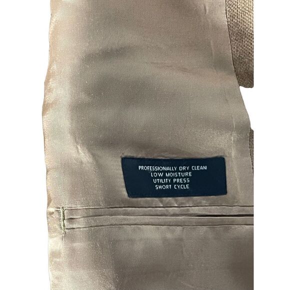 Jos A Bank Signature Collection Wool Brown Houndstooth Blazer Sport Coat Jacket - Picture 5 of 8